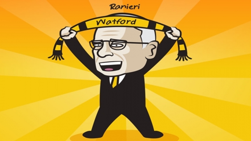 Biếm hoạ 24h: "Gã thợ hàn" Ranieri trở lại Ngoại hạng Anh